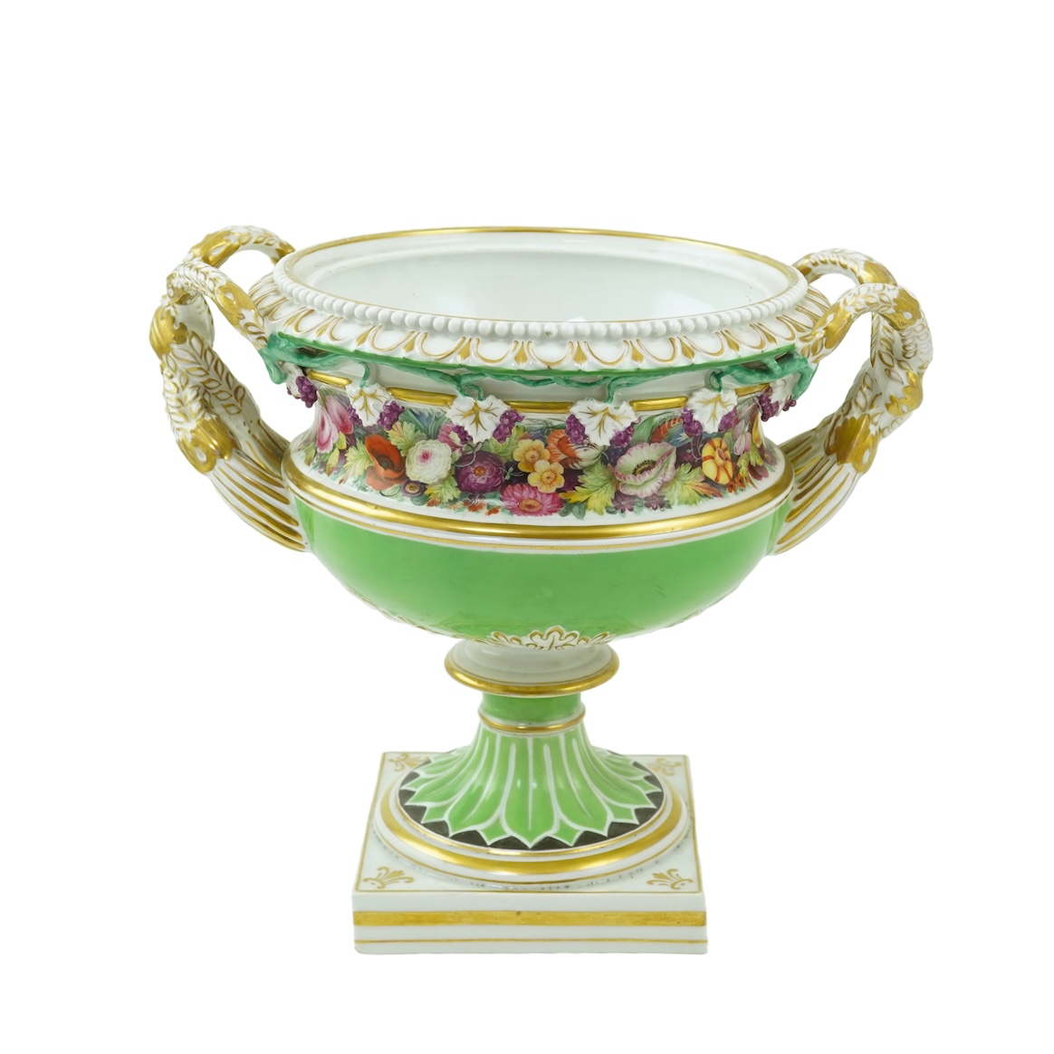 An impressive English porcelain ‘Warwick’ vase, c.1820